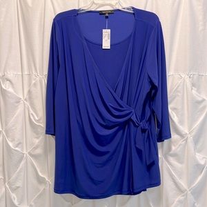 Elen Weaver Royal Blue Blouse 2x